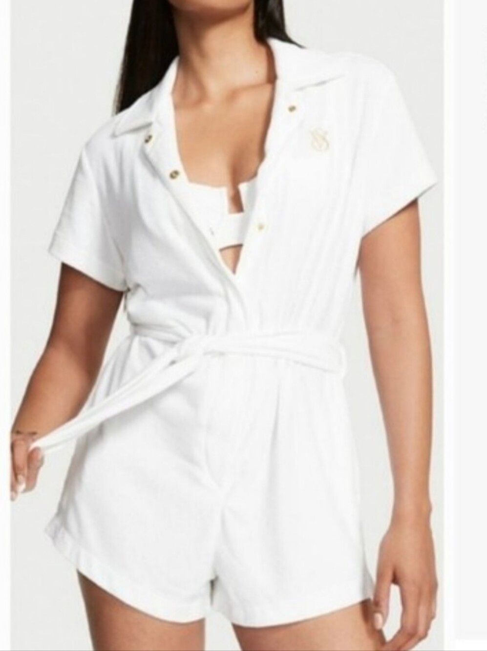 Victorias secret swim very sexy terrycloth romper swim COVERUP XLARGE